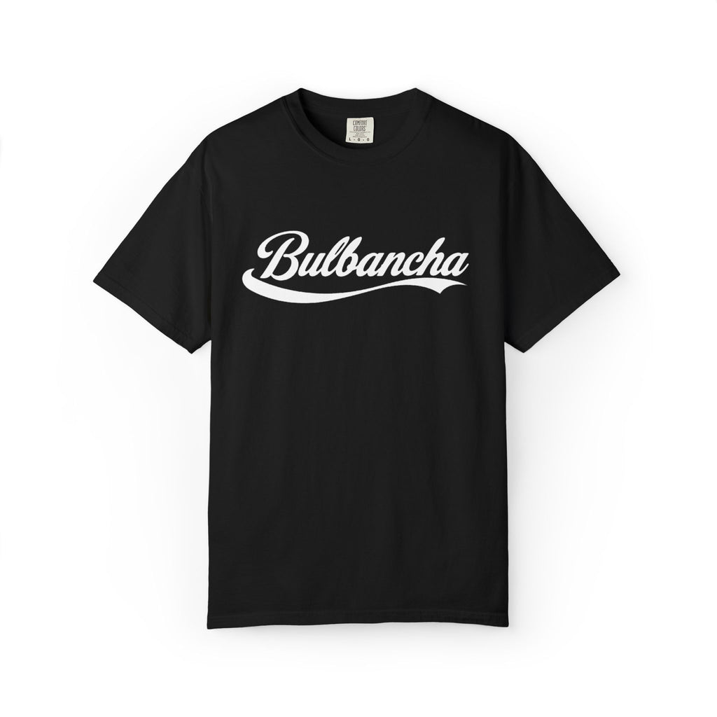 Bulbancha Script T-Shirt | New Orleans Street Name Tee | Classic Red Cola Script Graphic Shirt | NOLA Cultural Apparel | Unisex Cotton Tee