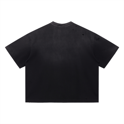 Angelika Thrashed - Vintage Washed Distressed Boxy Oversized T-Shirt