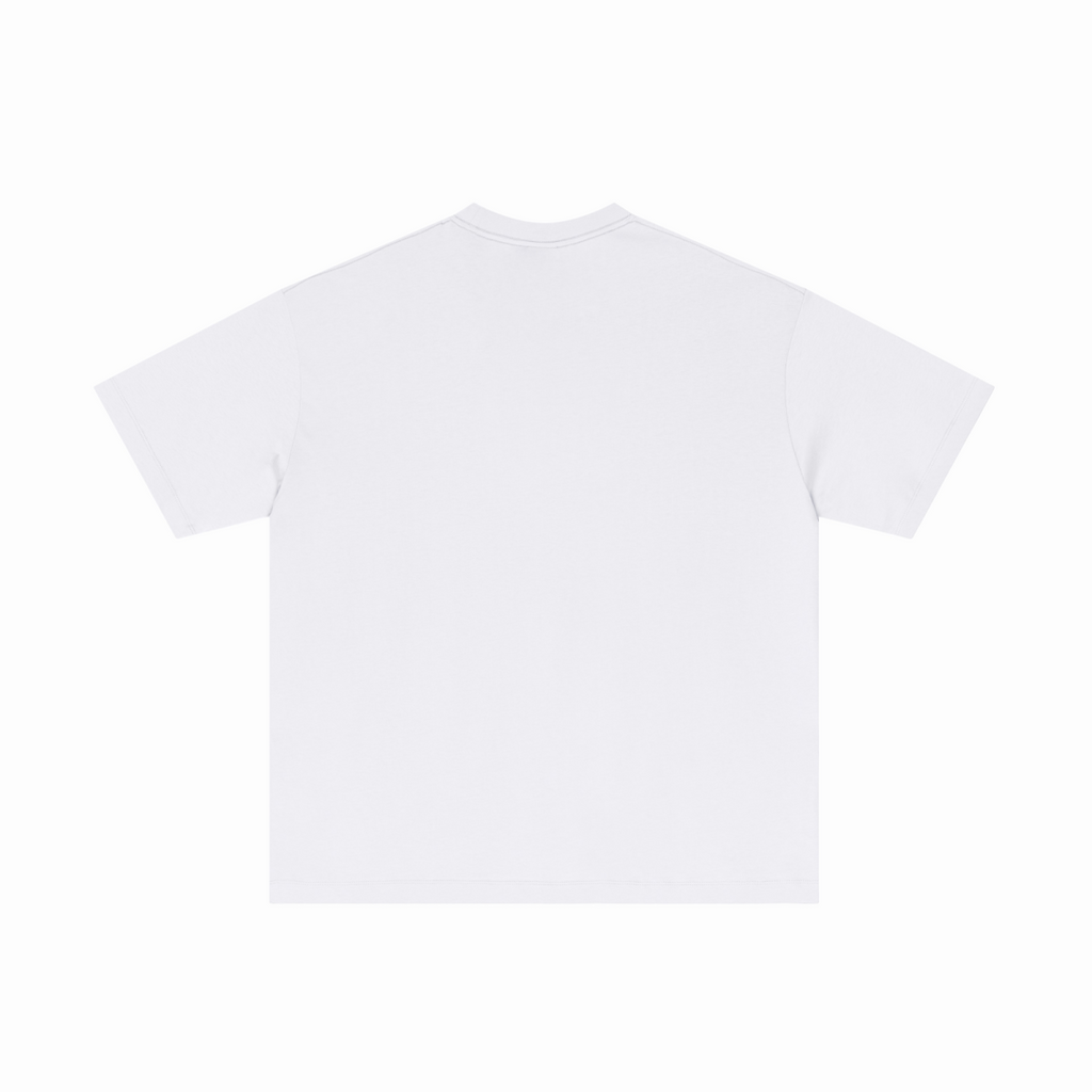 180GSM Men's Low-Shrink Lightweight Cotton T-Shirt  White