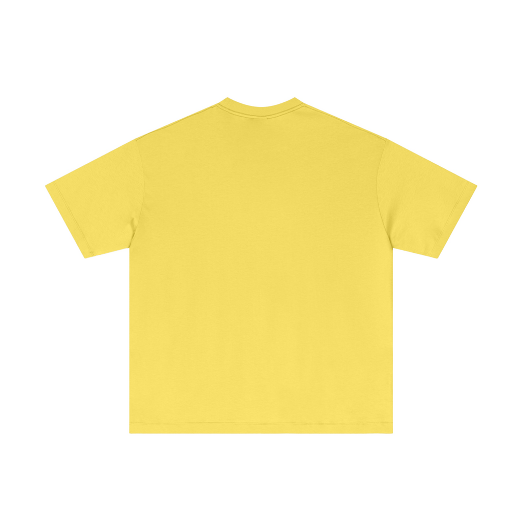 180GSM Men's Low-Shrink Lightweight Cotton T-Shirt Yellow
