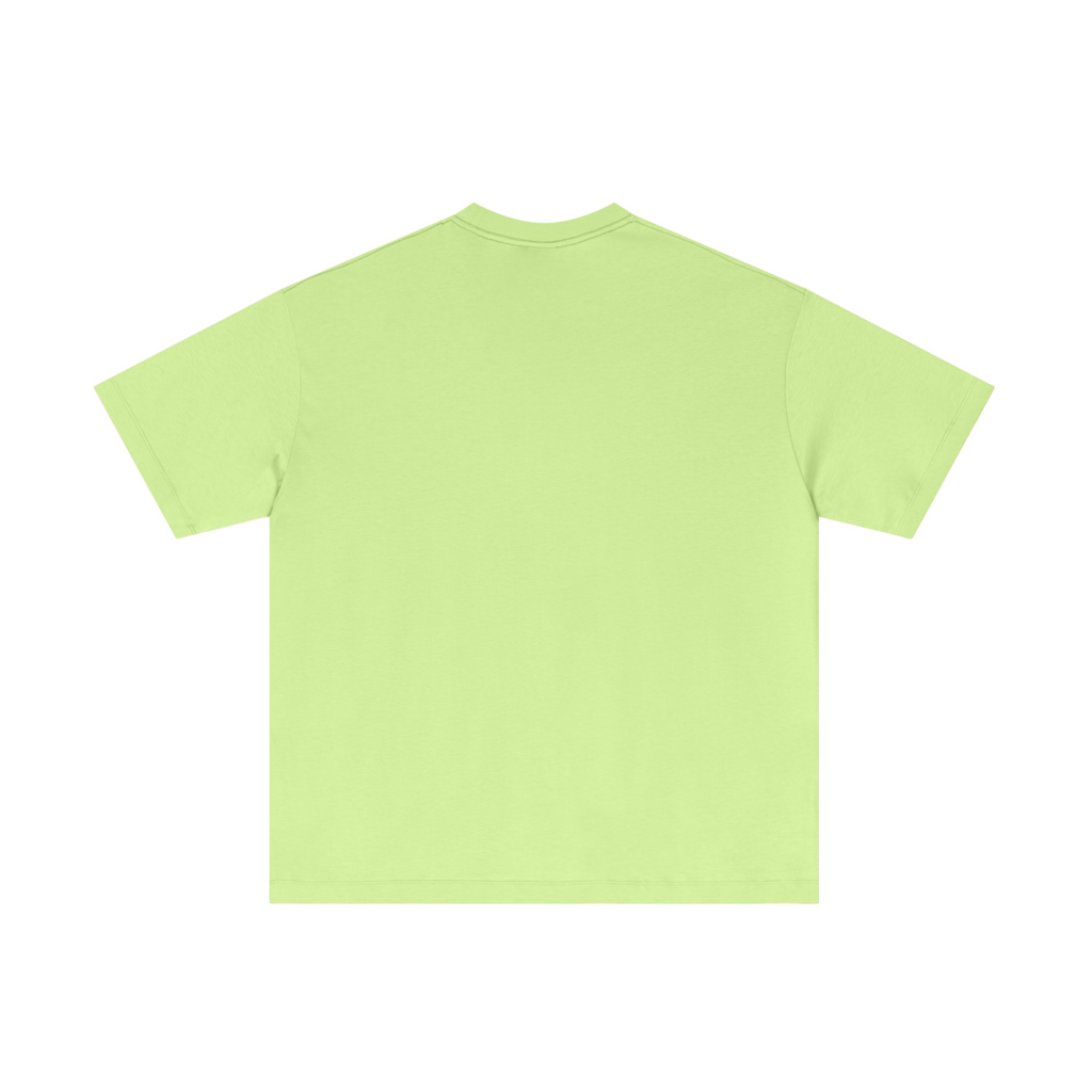 180GSM Men's Low-Shrink Lightweight Cotton T-Shirt Fluorescent green