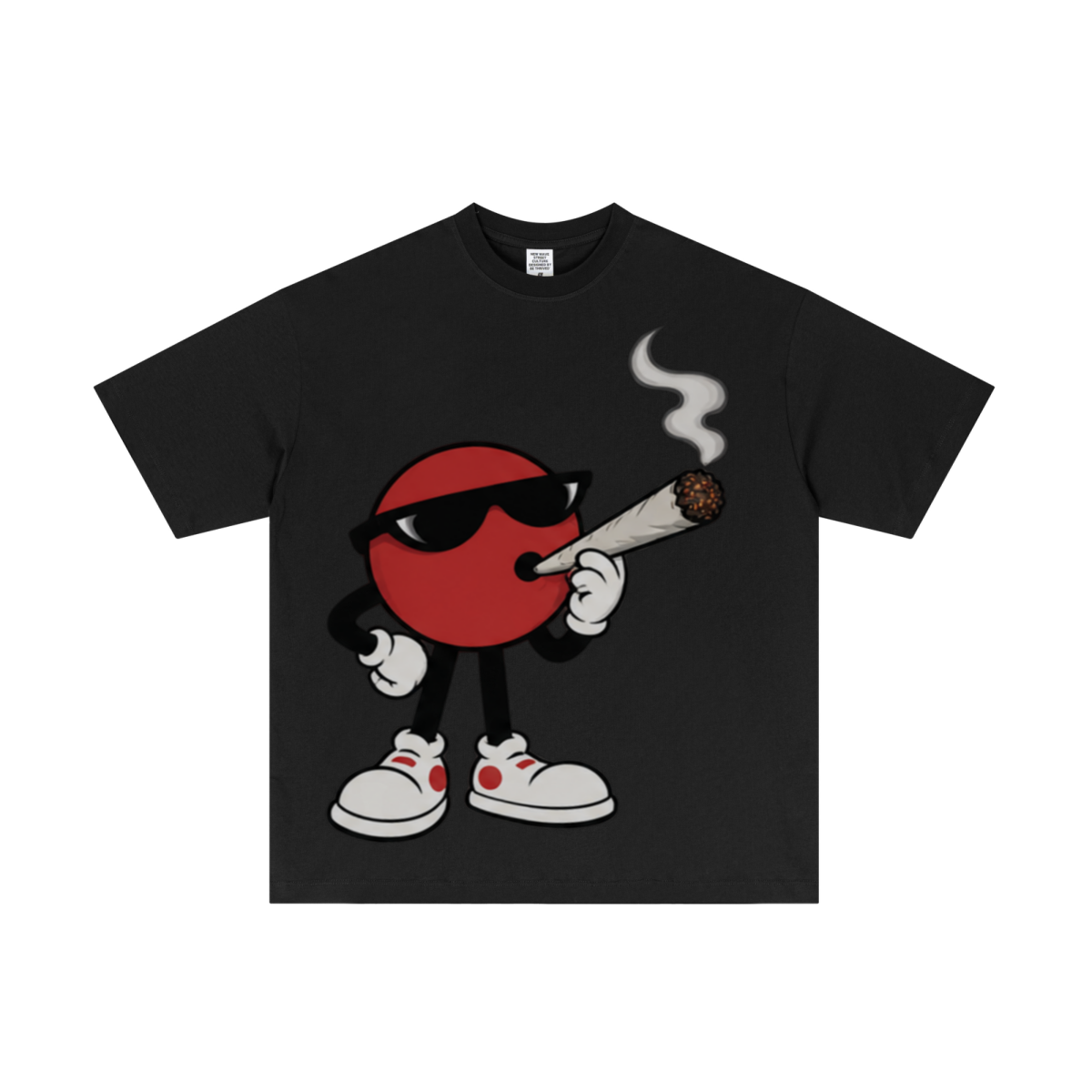 180GSM Men's Low-Shrink Lightweight Cotton T-Shirt Black