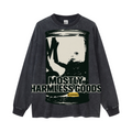 260GSM Men's Heavyweight Vintage-Wash Loose-Fit Long-Sleeve T-Shirt Snow Wash