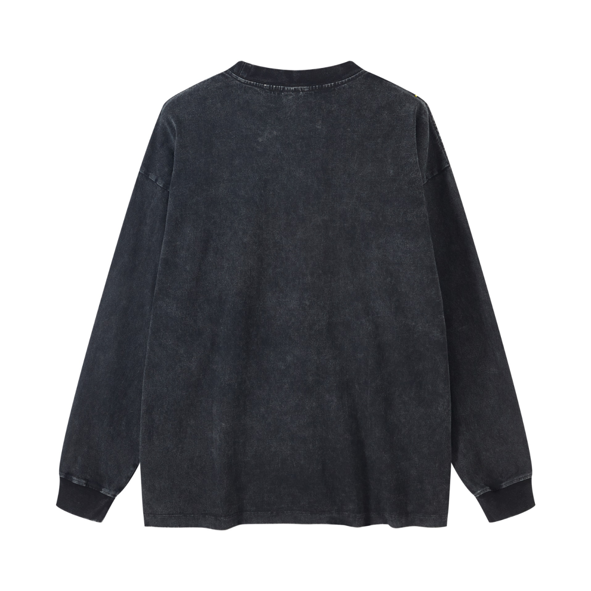 260GSM Men's Heavyweight Vintage-Wash Loose-Fit Long-Sleeve T-Shirt Snow Wash